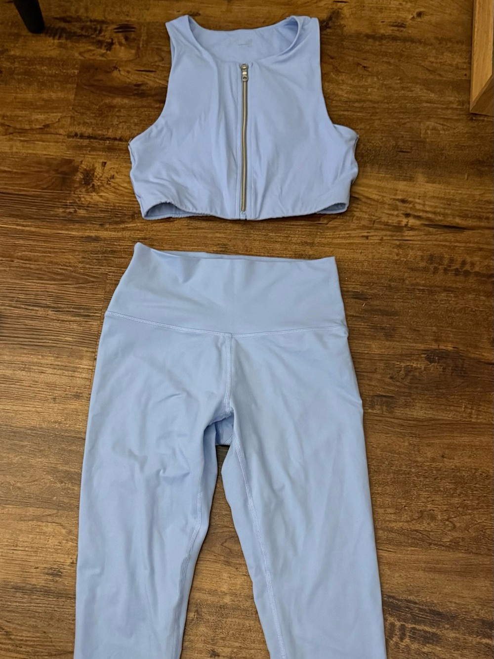 High-Waist Kids Leggings in Light Blue